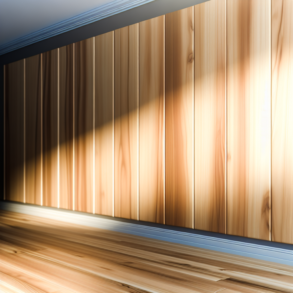 Ahşap ve panel kullanımında duvar yüzeylerinde doğal malzemelerin uygulanması