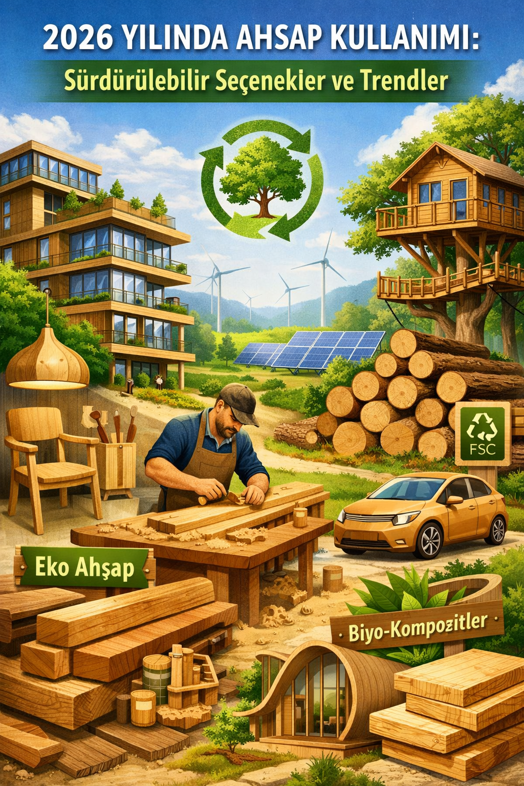 2026 Yılında Ahşap Kullanımı: Sürdürülebilir Seçenekler ve Trendler